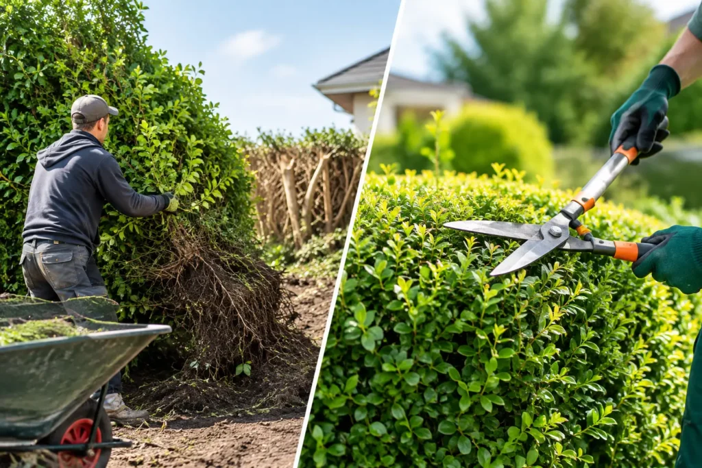 Hedge Removal Versus Pruning for Your Property
